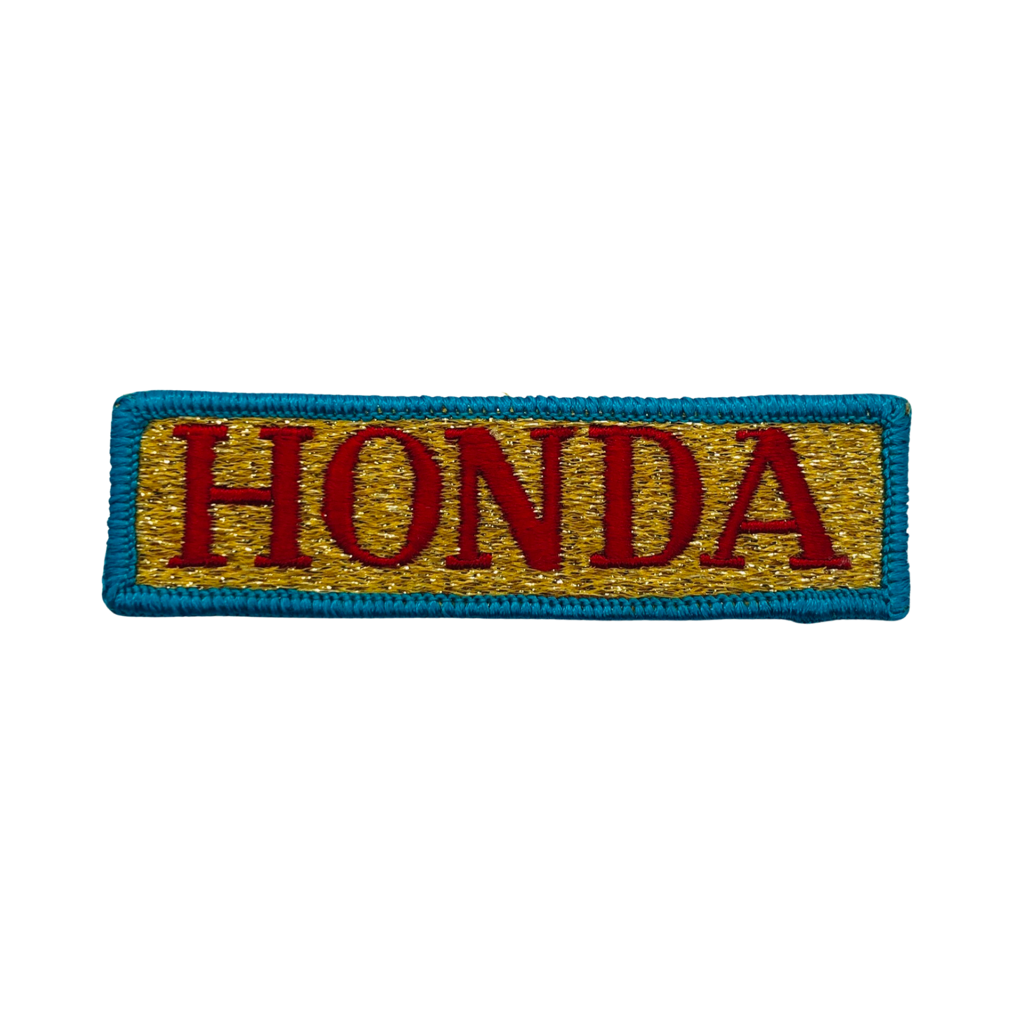Honda Motorcycles Vintage Patch Gold Red Blue