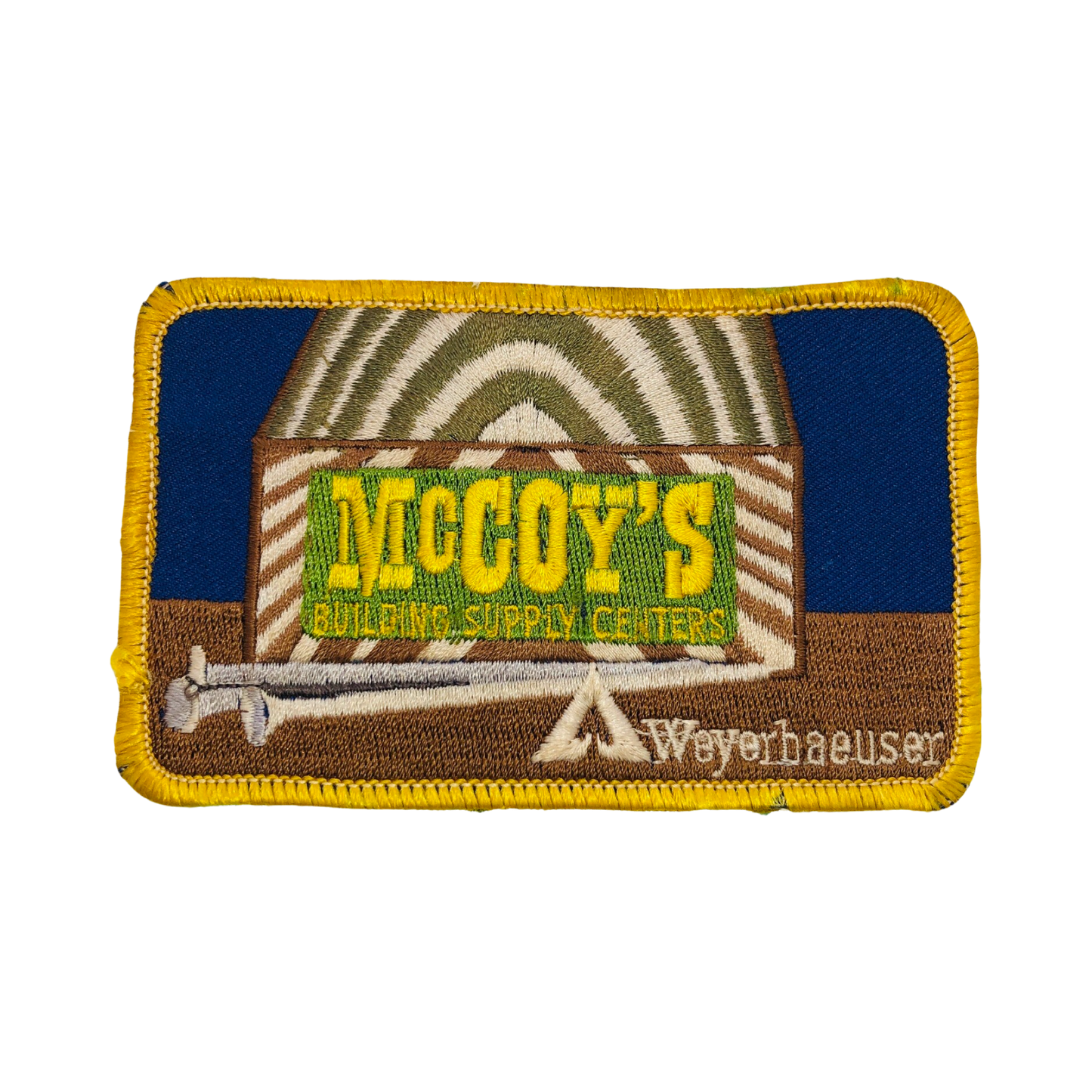 McCoy’s Lumber Building Suppy Texas Wayerhaeuser Wood Vintage Patch