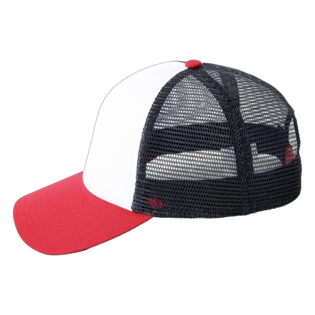 Imperial 1287 North County Trucker Cap White Red Dark Navy