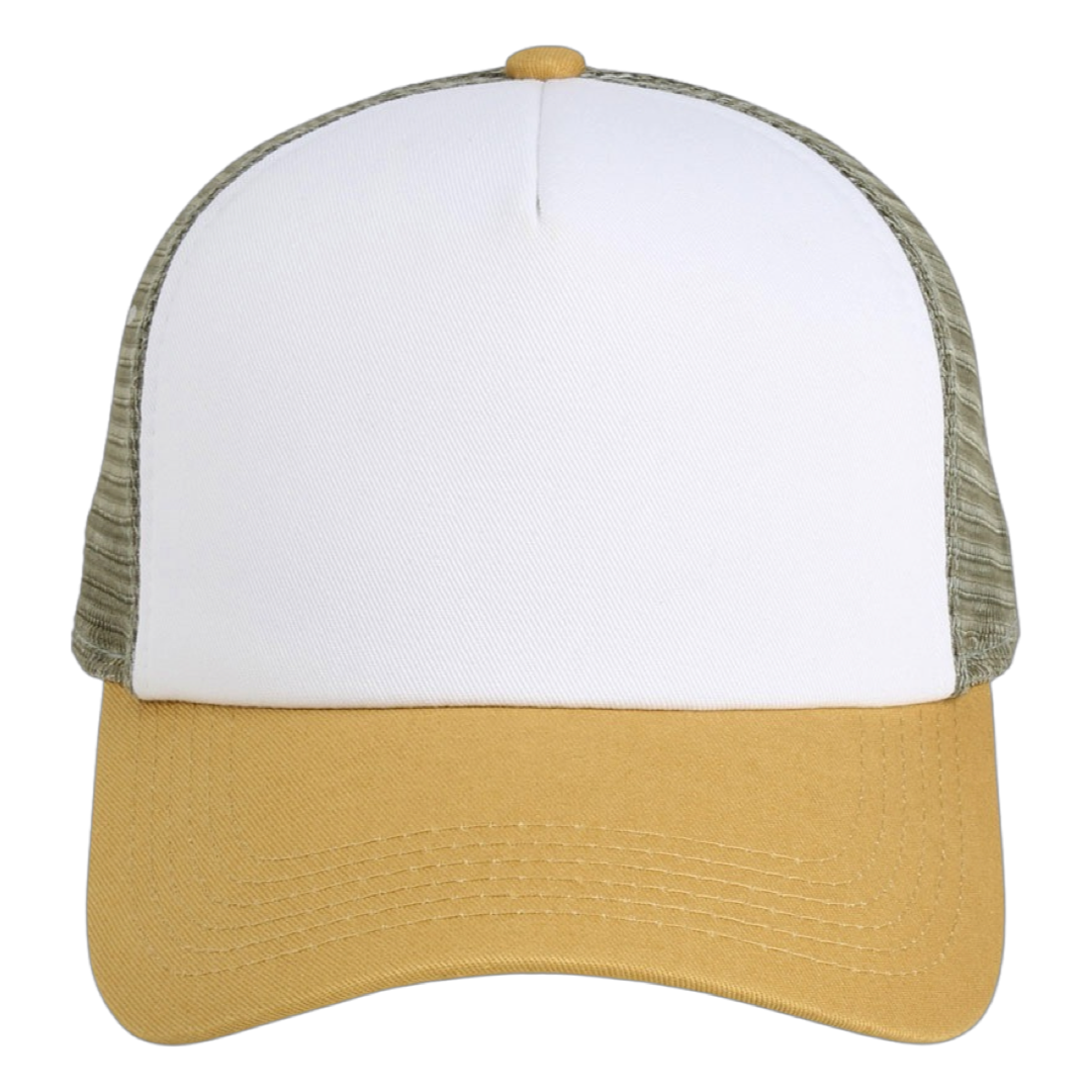 Imperial 1287 North County Trucker Cap White Wheat Elmwood