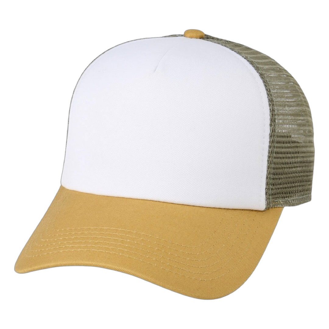 Imperial 1287 North County Trucker Cap White Wheat Elmwood