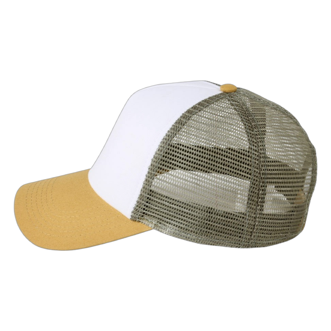 Imperial 1287 North County Trucker Cap White Wheat Elmwood