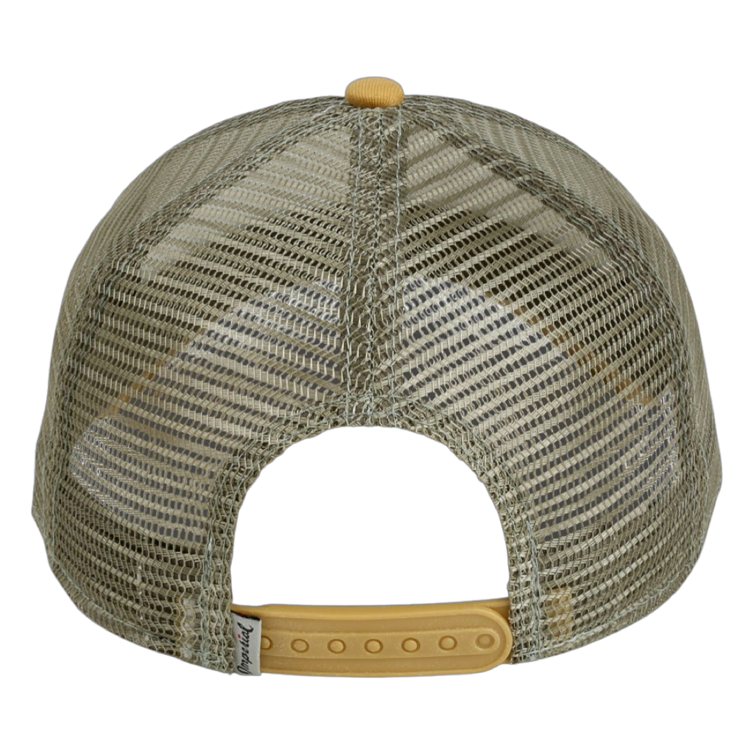 Imperial 1287 North County Trucker Cap White Wheat Elmwood