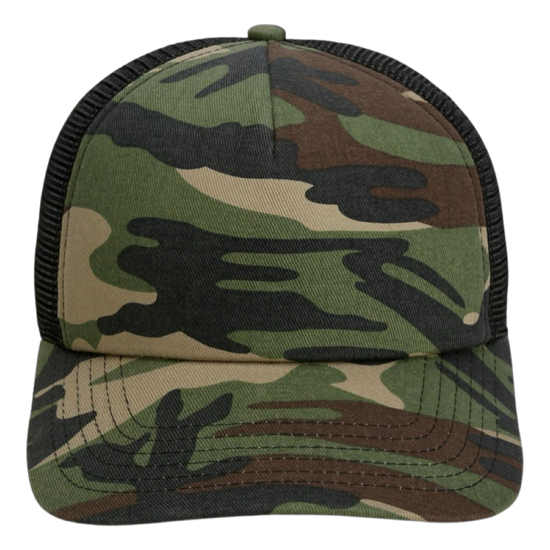 Imperial 1287 North County Trucker Cap Camo Black