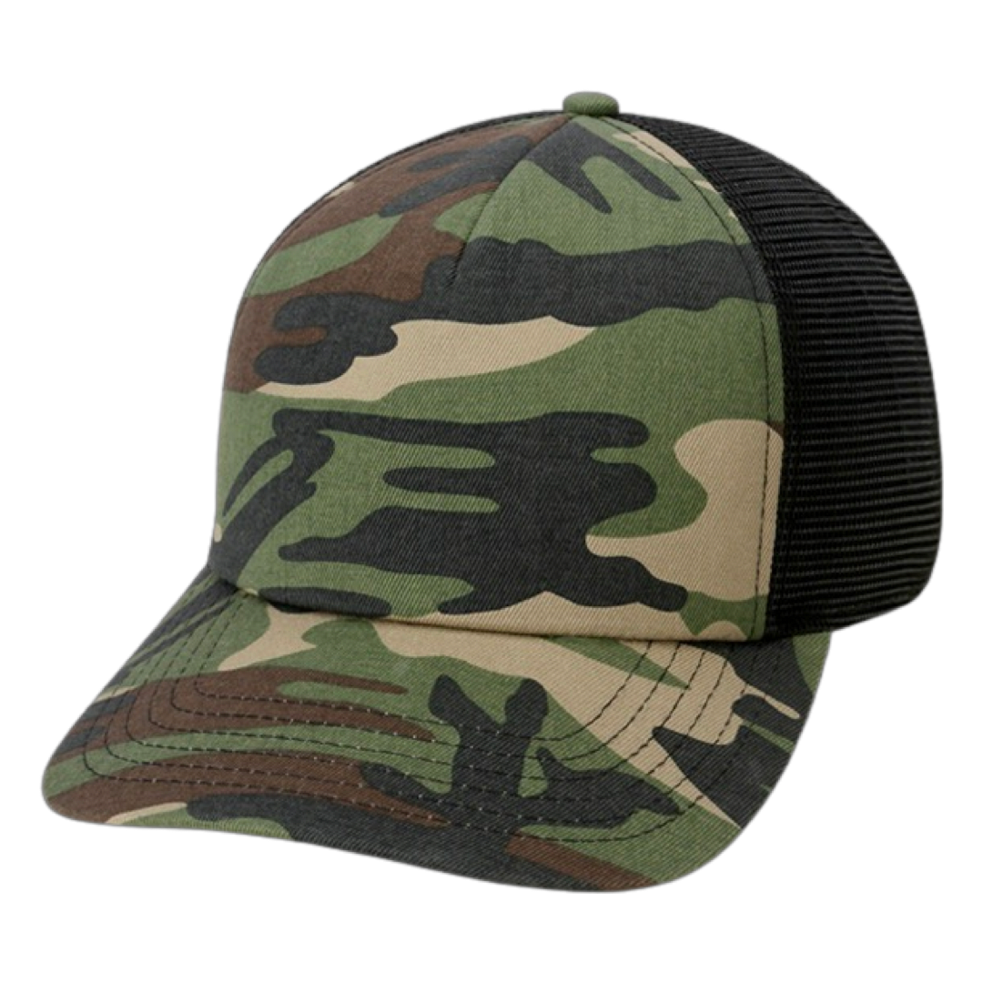 Imperial 1287 North County Trucker Cap Camo Black