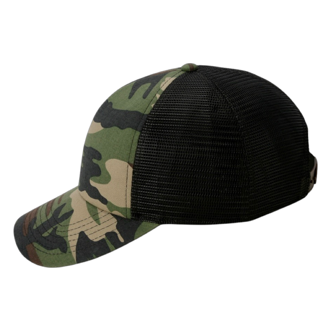 Imperial 1287 North County Trucker Cap Camo Black