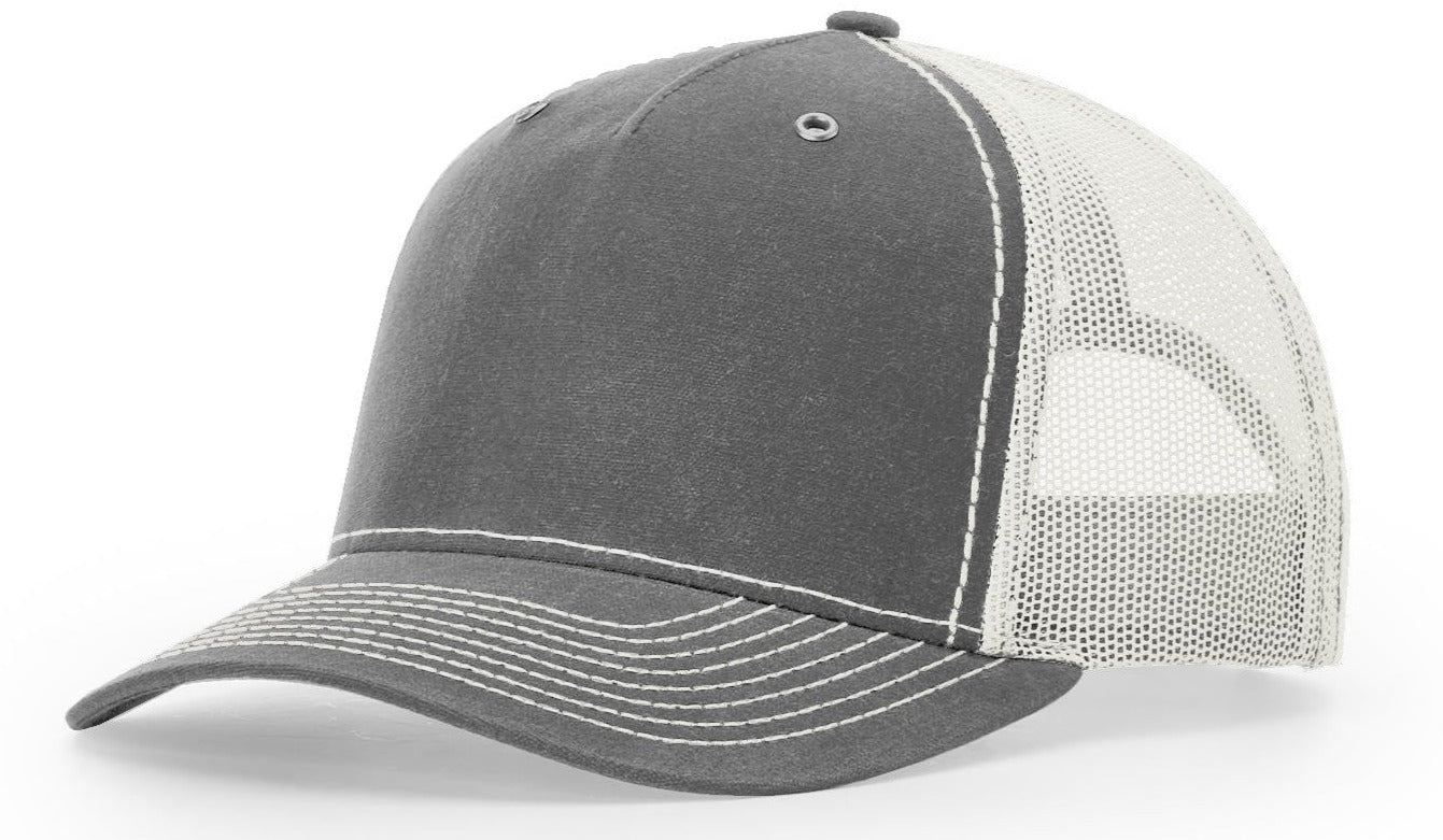Richardson 112WH Hawthorne Waxed Cotton Rhino Light Grey