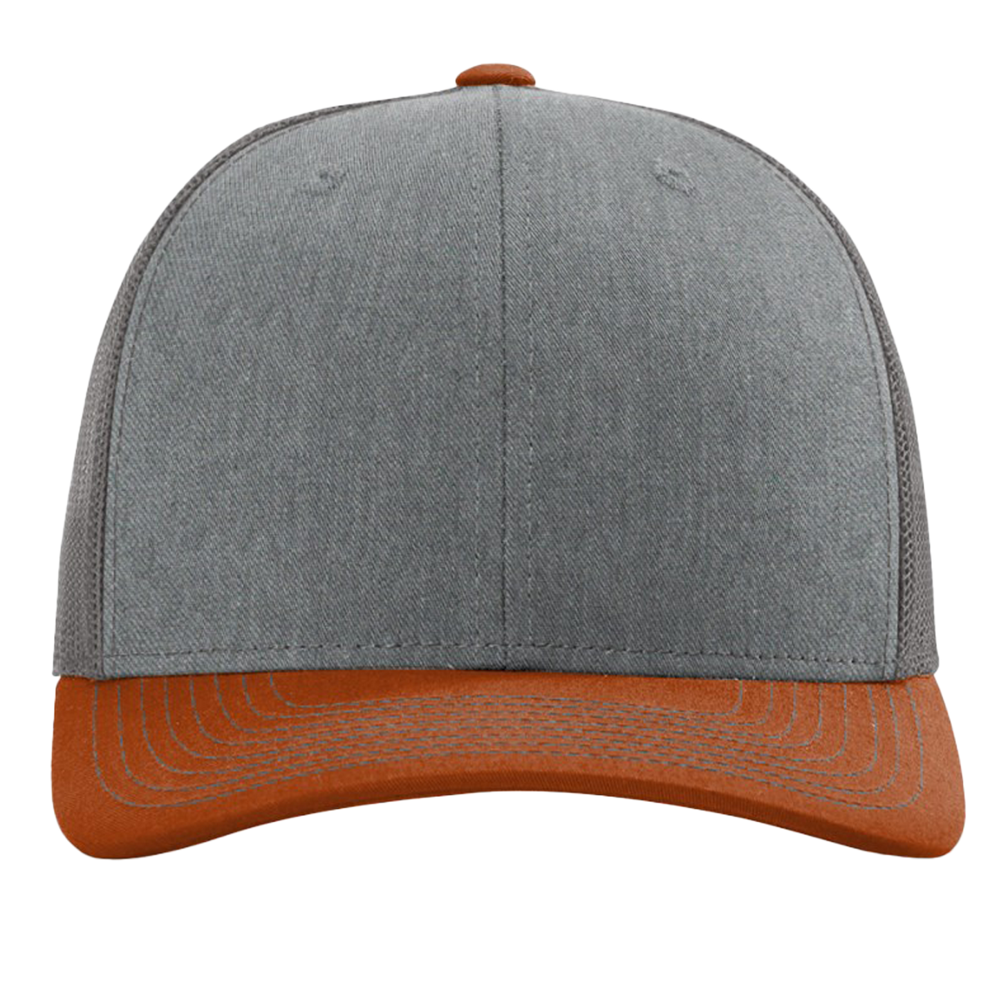 Richardson 112 Dark Orange Heather Gray Charcoal