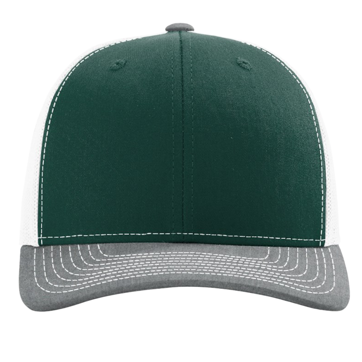 Richardson 112 Heather Gray Dark Green White