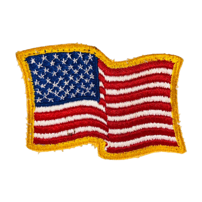 Vintage American USA Flag Waving Patch