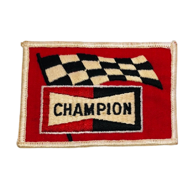 Vintage Champion Spark Plugs Racing Patch