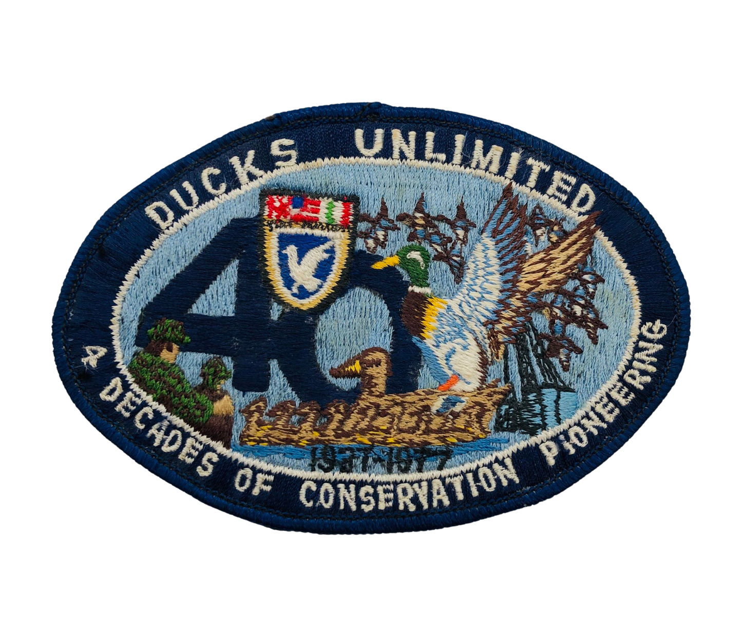 Vintage DUCKS UNLIMITED 1977 4 Decades Patch