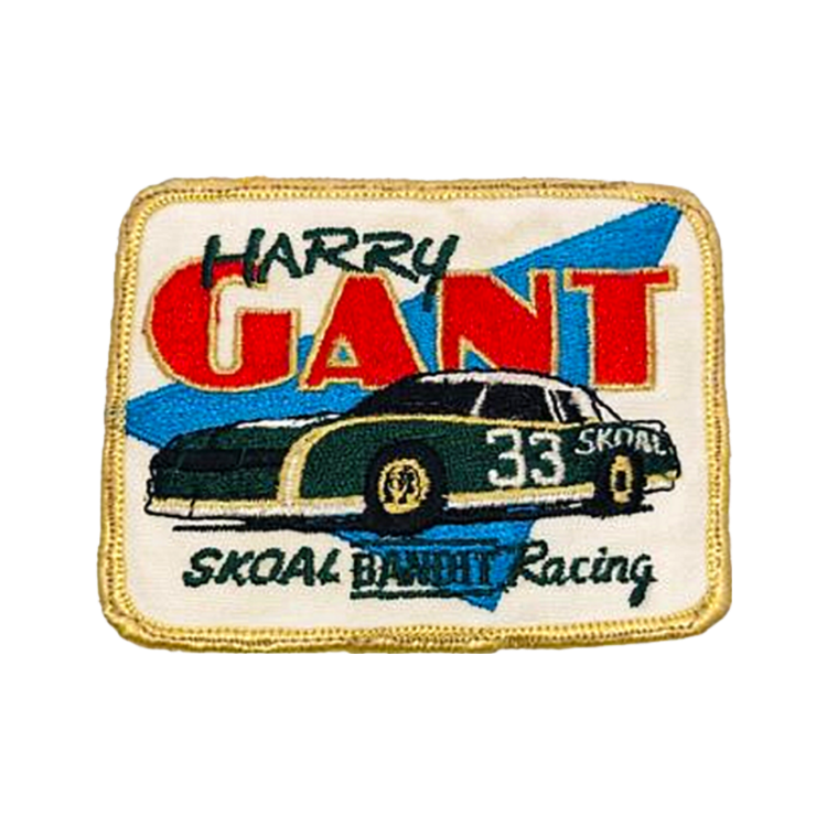 Vintage Harry Gant 33 Skoal Bandit Nascar Racing Patch Gold