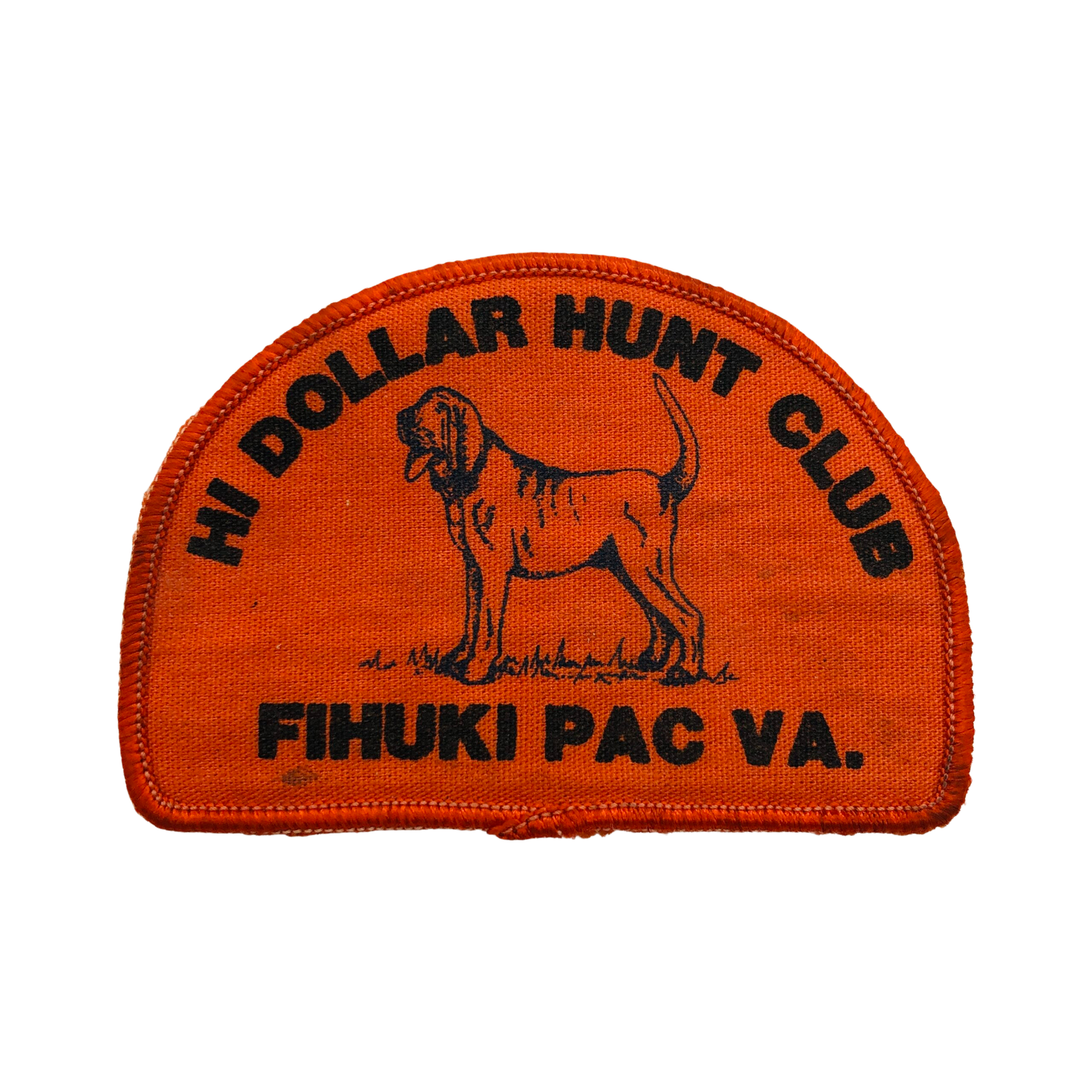 Vintage Hi Dollar Hunt Club Fihuki Pac VA Hunting Dog Patch