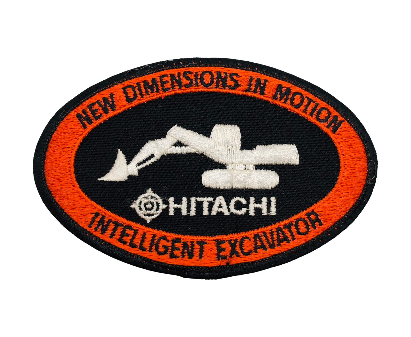 Vintage Hitachi Excavator Construction Patch