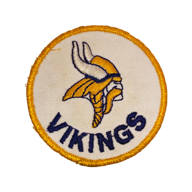 Vintage Minnesota Vikings NFL Football Round 3 Patch