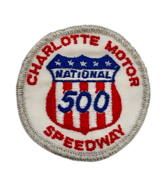 Vintage Nascar Charlotte National 500 Speedway Patch