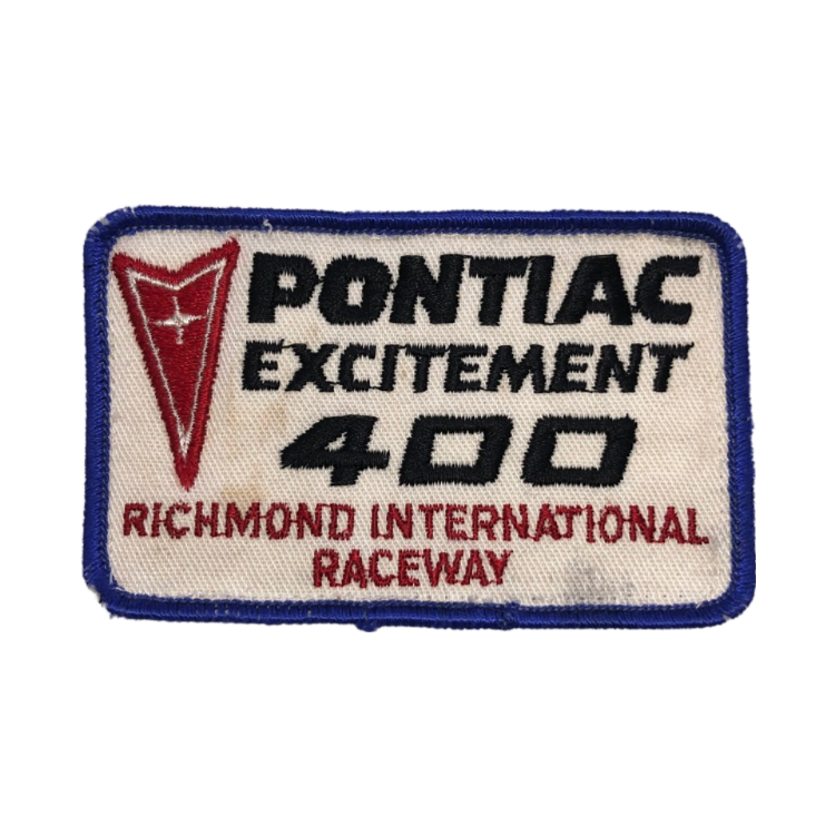 Vintage Nascar Pontiac Excitement 400 Richmond Raceway Racing Patch