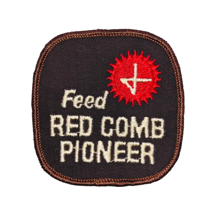 Vintage PIONEER RED COMB Feeds Farming Patch