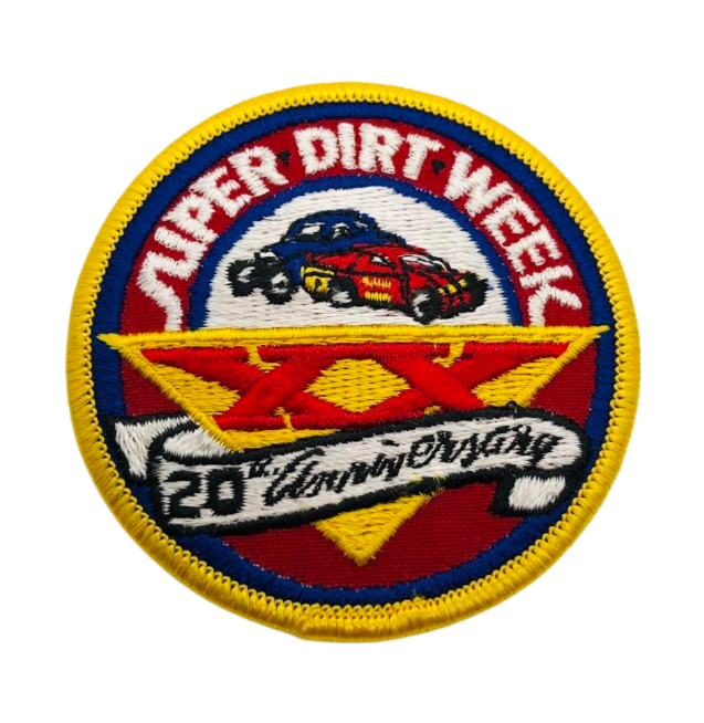 Vintage Super Dirt Week 20th Anniversary Syracuse Fairgrounds NY Racing Vintage Patch