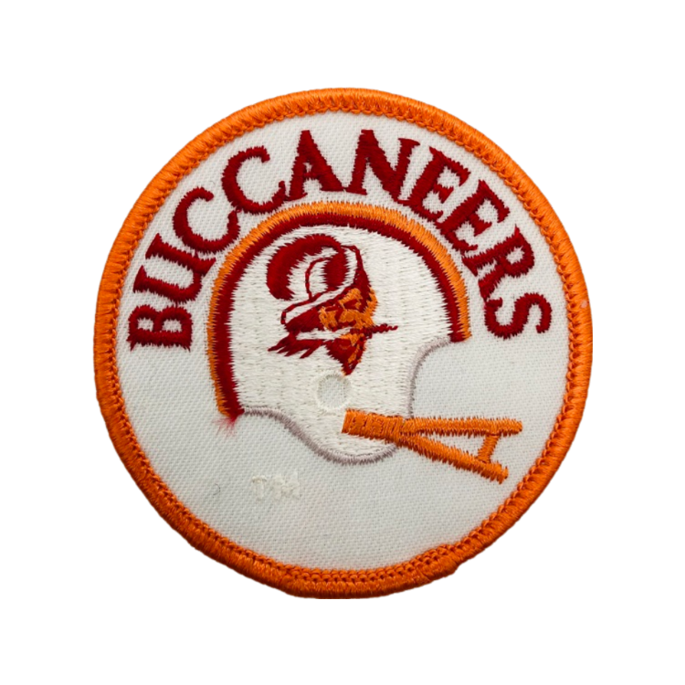 Vintage Tampa Bay Buccaneers NFL Round Football 3 inch Patch