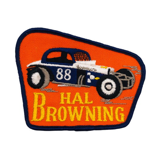 Vintage Hal Browning Patch Dirt Track Racing Legend Patch