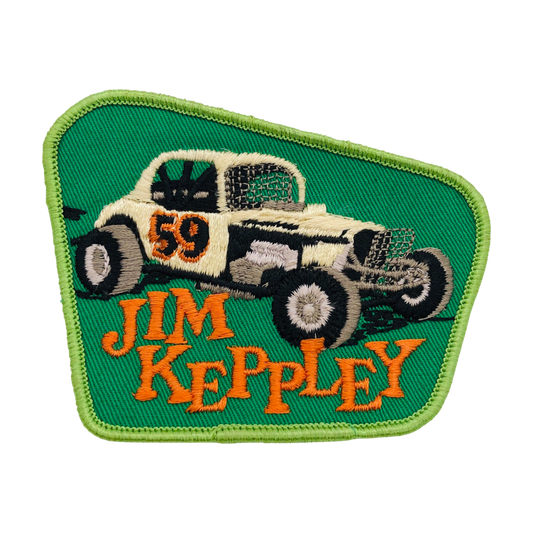 Vintage Jim Keppley Patch Dirt Track Racing Legend Patch