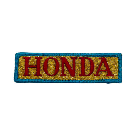 Honda Motorcycles Vintage Patch Gold Red Blue