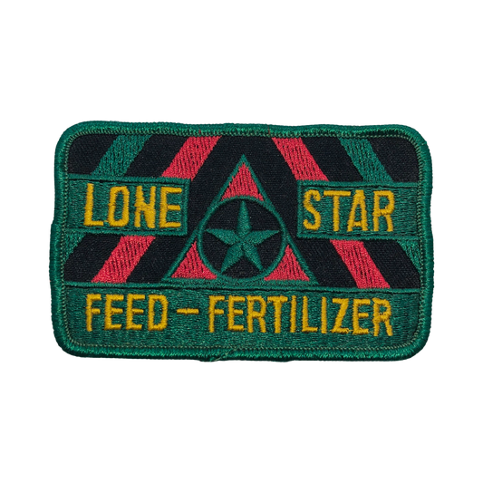 Lone Star Fertilizer Fertilizer Red Green Black Vintage Patch