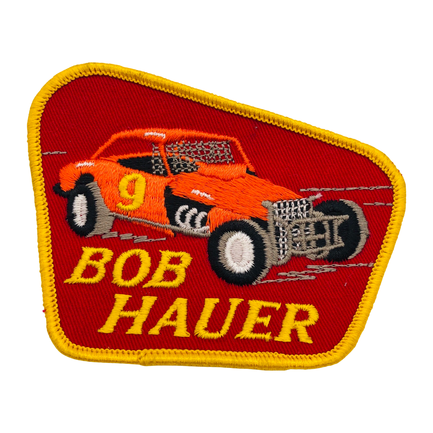 Vintage Bob Hauer Patch Dirt Track Racing Legend Patch
