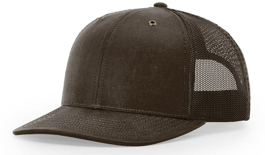 Richardson 112WF Fremont Oil-Coated Trucker SOLID BROWN