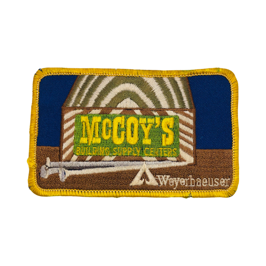 McCoy’s Lumber Building Suppy Texas Wayerhaeuser Wood Vintage Patch