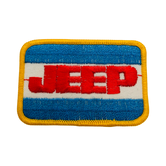 Jeep Blue Red Off-Road Vintage Patch