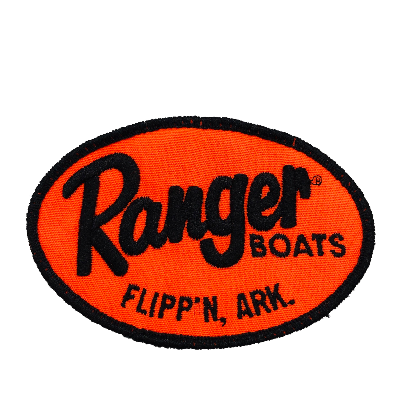 Vintage Ranger Bass Boats Blaze Orange Patch Flipp'n AR