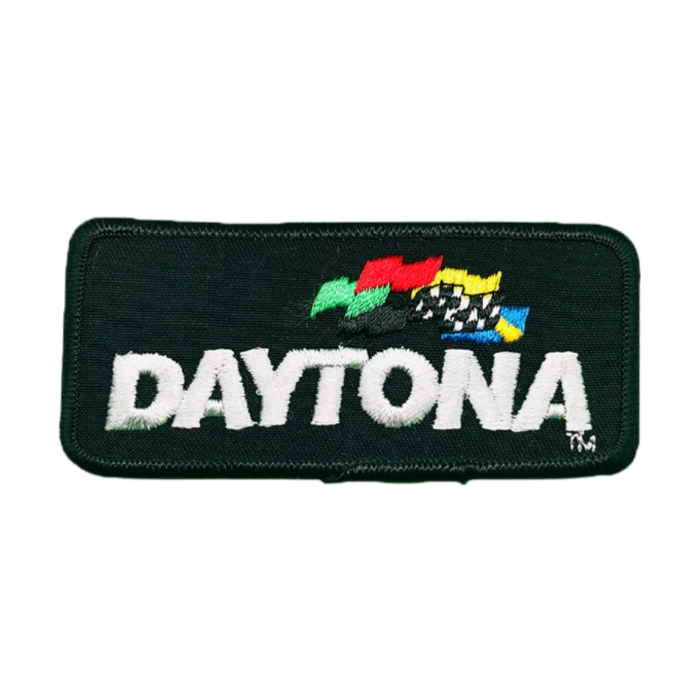 Black Daytona International Speedway Nascar Racing Vintage Patch