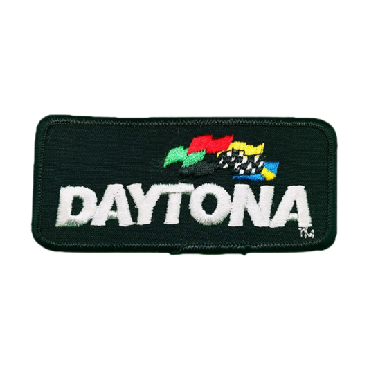 Black Daytona International Speedway Nascar Racing Vintage Patch