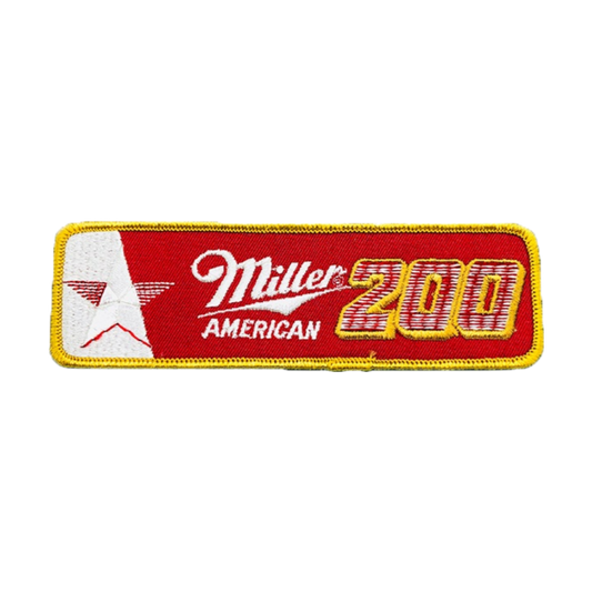 Miller 200 Syracuse NY Dirt Racing Beer Vintage Patch