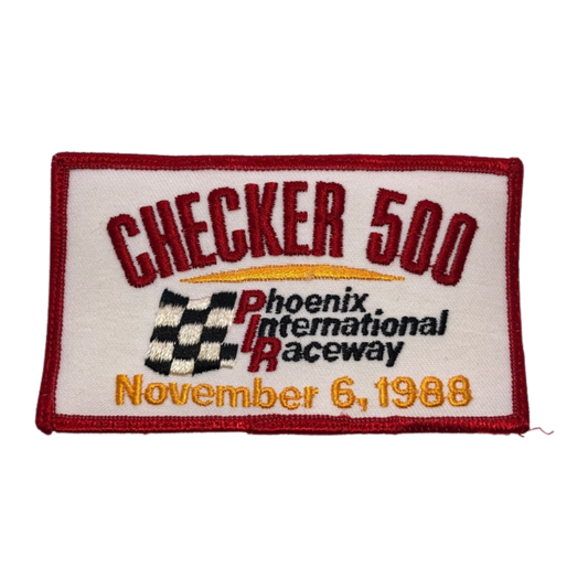 Vintage 1988 Nascar Checker 500 Phoenix Raceway Racing Patch
