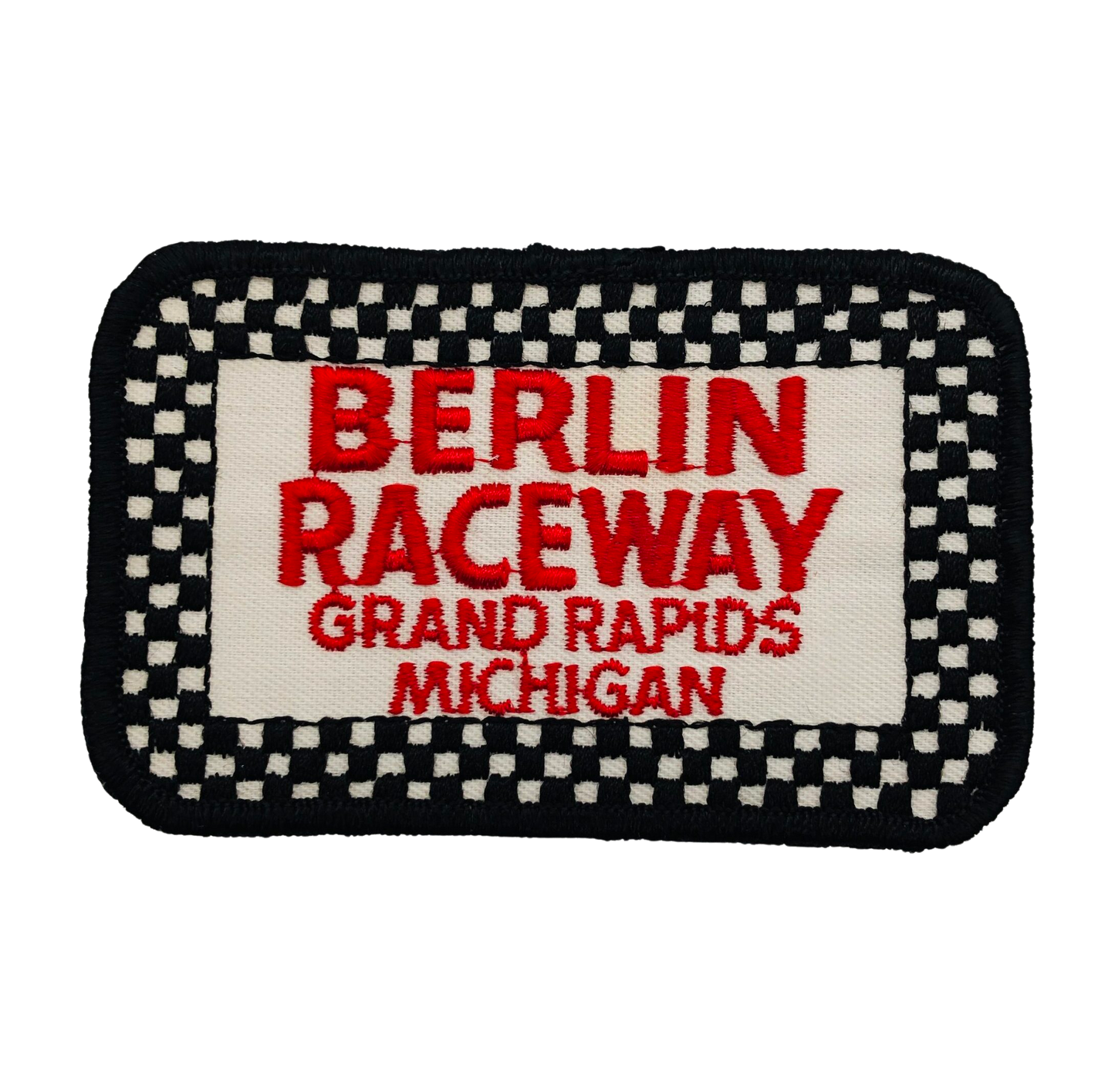 Vintage BERLIN RACEWAY SPEEDWAY Grand Rapids Michigan Patch