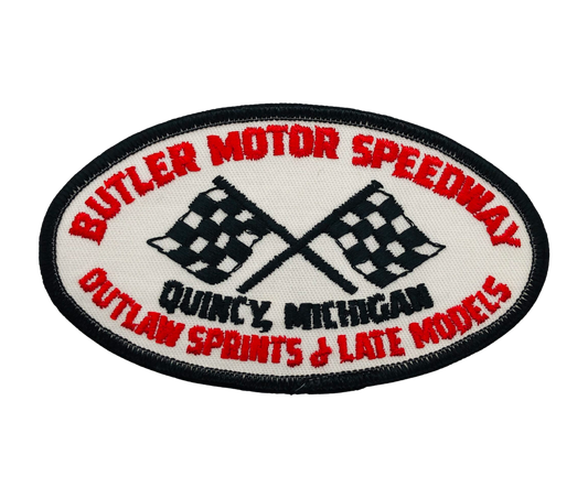 Vintage Butler Motor Speedway Patch Quincy Michigan