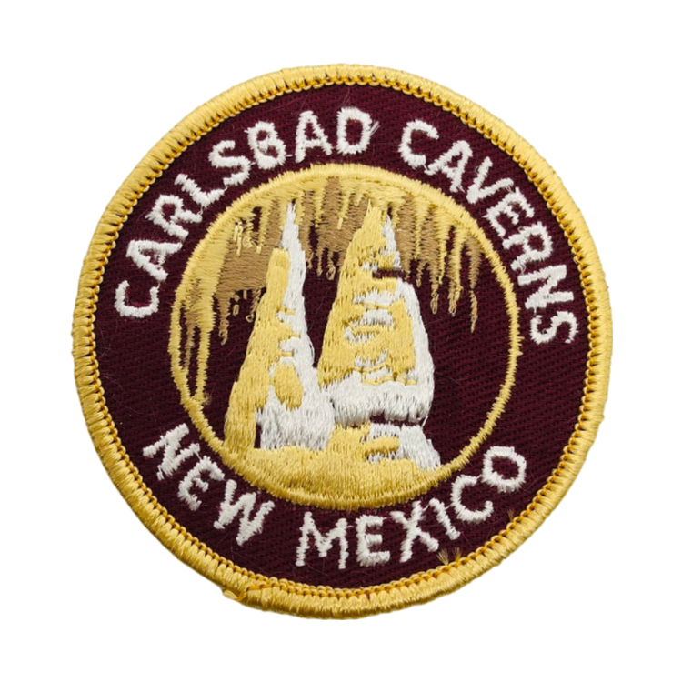 Vintage Carlsbad Caverns New Mexico 3 inch Trailblazer Patch