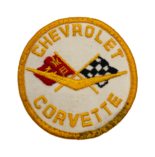 Vintage Chevrolet Chevy Corvette Patch Round
