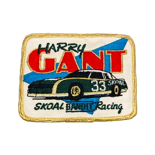 Vintage Harry Gant 33 Skoal Bandit Nascar Racing Patch Gold