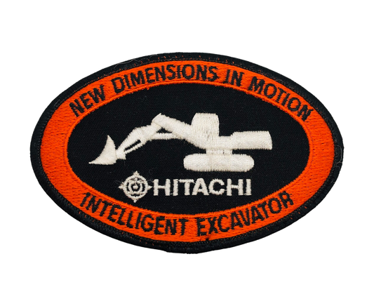 Vintage Hitachi Excavator Construction Patch