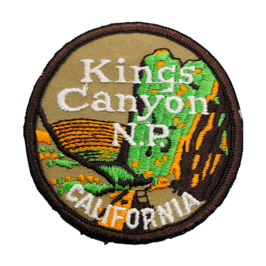 Vintage Kings Canyon National Park California 3 inch Trailblazer Patch