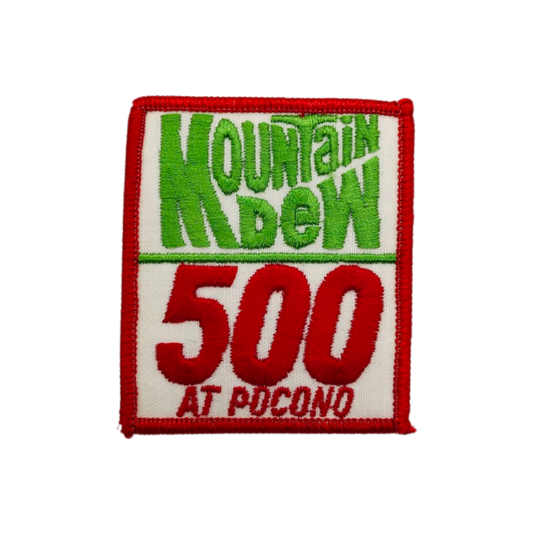 Vintage Mountain Dew 500 Pocono PA Speedway Patch