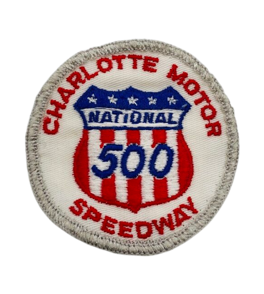 Vintage Nascar Charlotte National 500 Speedway Patch