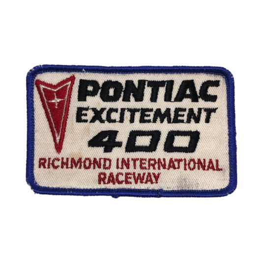 Vintage Nascar Pontiac Excitement 400 Richmond Raceway Racing Patch
