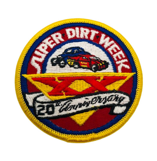 Vintage Super Dirt Week 20th Anniversary Syracuse Fairgrounds NY Racing Vintage Patch