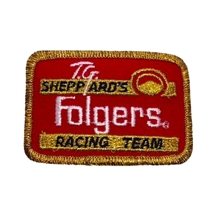 Vintage TG Sheppards Racing Team Folgers Coffee Nascar Patch – gearheadhats